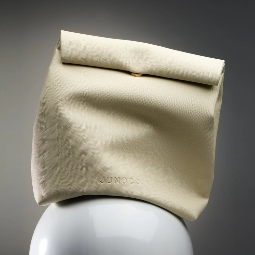 Cream Cosmetic Bag